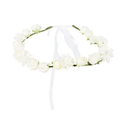 Blomsterkrans Ibiza med hvide blomster