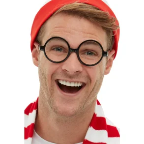 Runde sorte briller uden glas