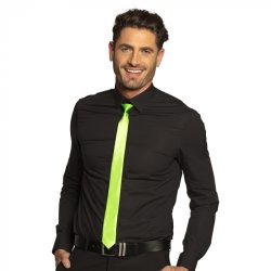 Slips i satin neon grn