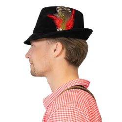 Tyrolerhat i sort - Jagdmeister