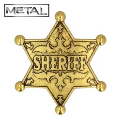 Sheriffstjerne i Metal
