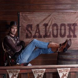 Western flaggbanderol Wild West