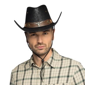 Cowboyhatt Wyatt Deluxe � Svart