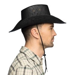 Cowboyhatt Wyatt Deluxe � Svart