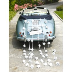 Bildekoration i Cremefarvet bnd