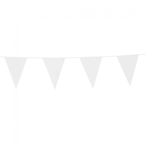Flagbanner 10m. med 20 Hvide flag