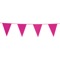 Flagbanner 10 m. med 20 PINK flag