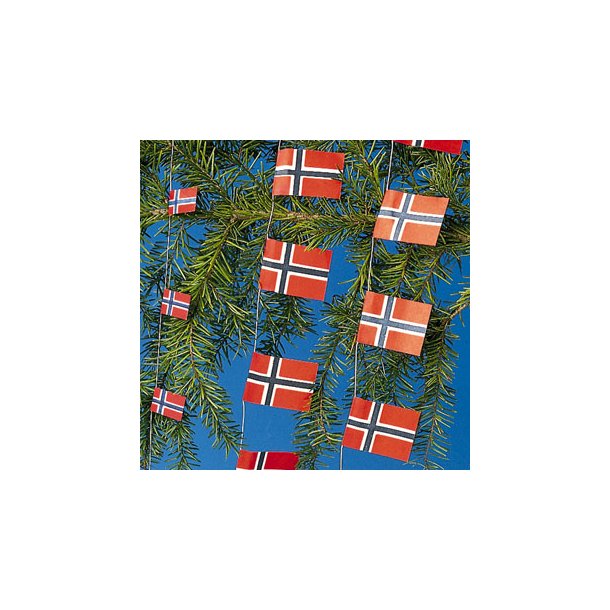 Flagranke, 2x2m. flag til juletret Norge