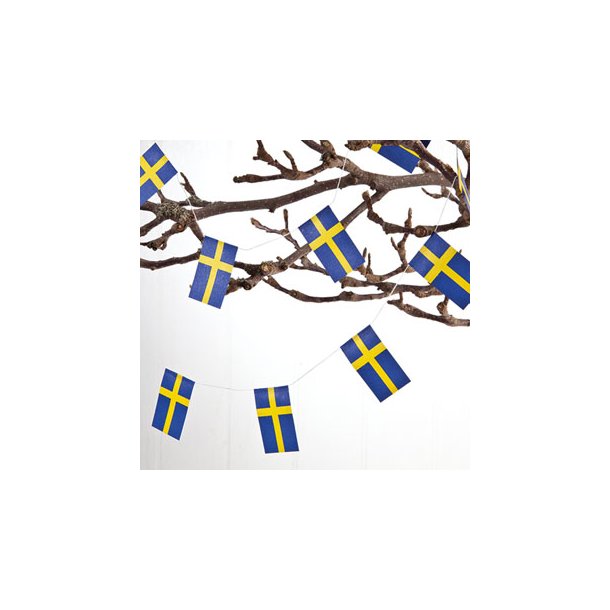 Flagranke, 2x2m. flag til juletret Sverige
