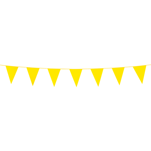 Mini Flagbanner i Gul 3m
