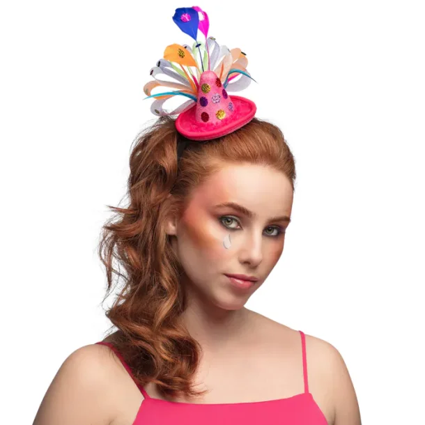 Mini clownhatt med hrspnne