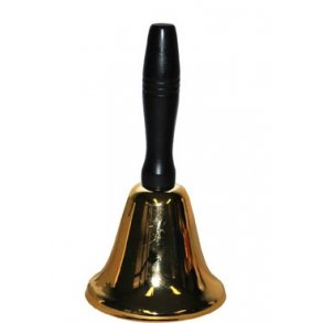 Julemandsklokke klokke i messing, 18 cm hj