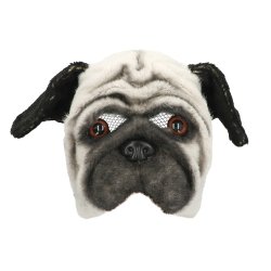 Mops Plush halvmask