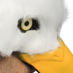 Vit �rn Plush halvmask