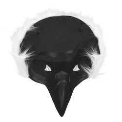 Vit �rn Plush halvmask