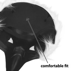 Vit �rn Plush halvmask