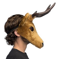Hjort Plys Halvmaske