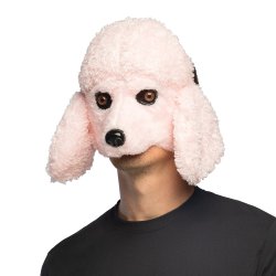 Rosa pudde Plush halvmask