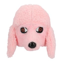 Rosa pudde Plush halvmask