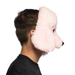 Rosa pudde Plush halvmask