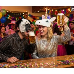 Enh�rning Plush halvmask 