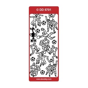Stickers med fodboldspillere
