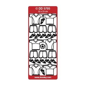 Stickers med fodboldtj