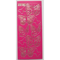 Stickers med sommerfugle