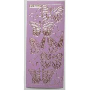 Stickers med sommerfugle