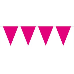 Mini Flagbanner i pink