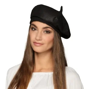 Fransk Baret i Sort