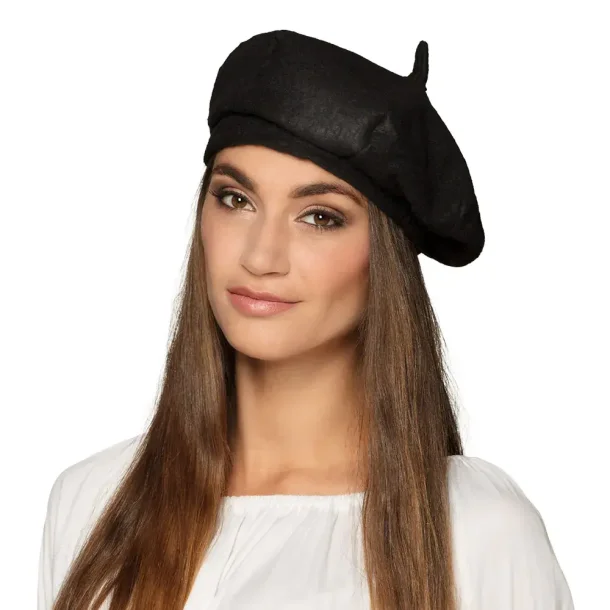 Fransk Baret i Sort