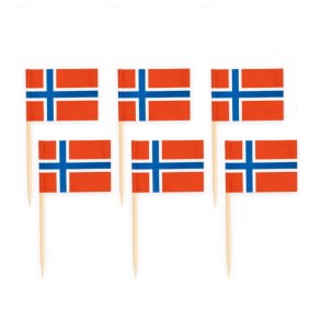 Kageflag Norge 50 stk