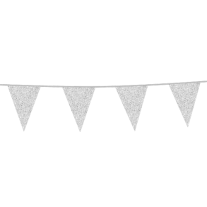 Flagbanner med slv glitterflag 6m 