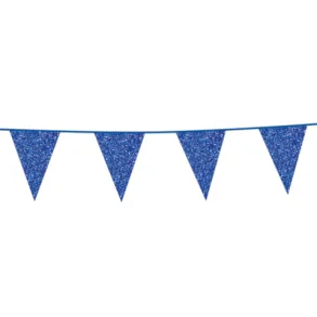 Flagbanner med Bl glitterflag 6m