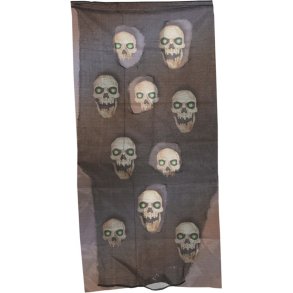 Dekoration stof med kranier 75x158
