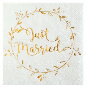 Just Married Kaffe servietter