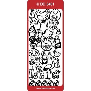 Stickers med 25 ass. babyting