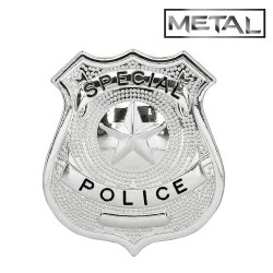 Politi badge metal 