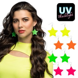 Stjerne �reringe - neon UV