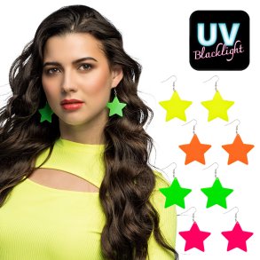 Stjerne �reringe - neon UV