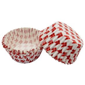 Muffinforme med dk flag 100 stk