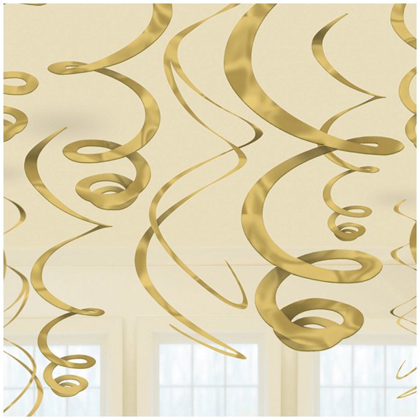 Swirls Guld 12stk