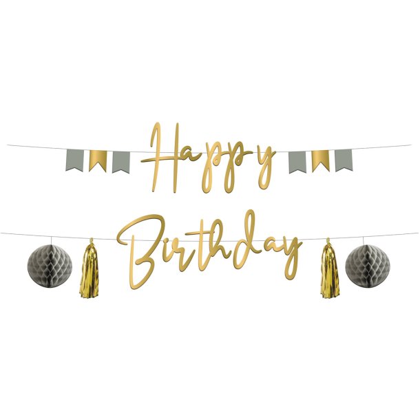 Happy Birthday kartonbanner gr