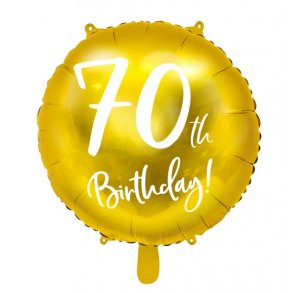 70 r Folieballon i GULD