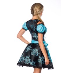 Dirndl ljusbl-svart Deluxe