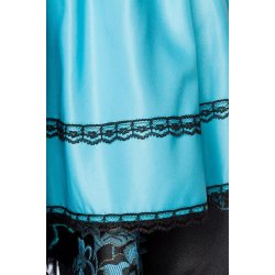 Dirndl ljusbl-svart Deluxe