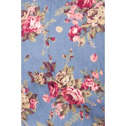 Dirndl ljusbl blommor Deluxe