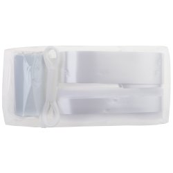 Bil dekorationst med tyl og blomster Hvid