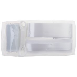 Bil dekorationst med tyl og blomster Hvid